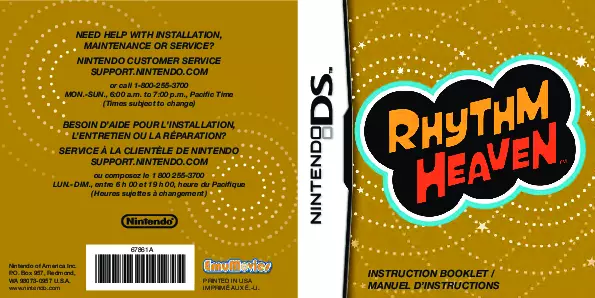 manual for Rhythm Heaven